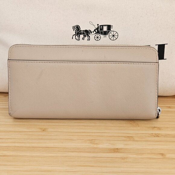 Coach Darcy Bow Accordion Zip Wallet F51668, Silver/Sand - Picture 5 of 12